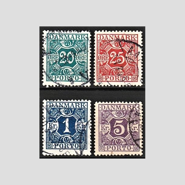 FRIMRKER DANMARK | 1921-25 - AFA 13,14,15,16 - Bogtryk Porto - Stemplet