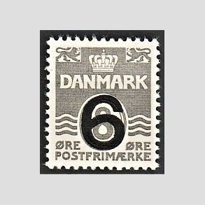 FRIMRKER DANMARK | 1940 - AFA 262a - 6/8 re type I (201) gr Provisorier - Postfrisk