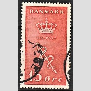 FRIM�RKER DANMARK | 1929 - AFA 179 - 15+5 �re r�d Kr�ftfrim�rke - Stemplet