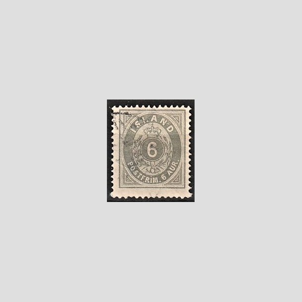 FRIMRKER ISLAND | 1875-76 - AFA 7 - 6 aur gr tk. 14 - Stemplet