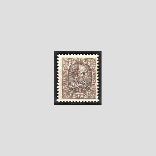 FRIMRKER ISLAND | 1902-04 - AFA 38 - Kong Chr. IX - 6 aur grbrun - Ubrugt