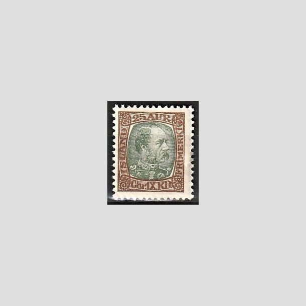 FRIMRKER ISLAND | 1902-04 - AFA 42 - Kong Chr. IX - 25 aur brun/grn - Ubrugt