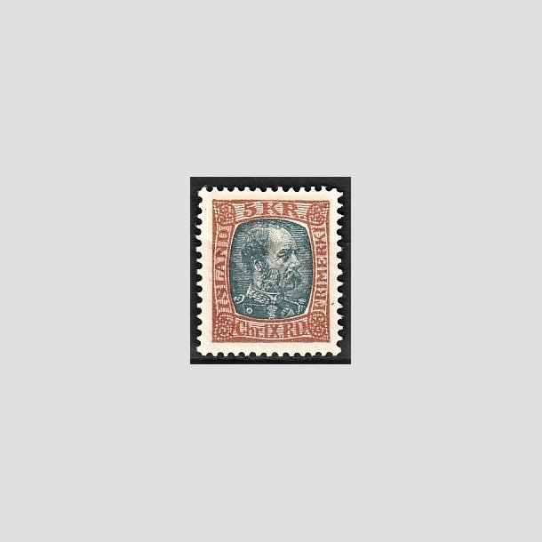 FRIMRKER ISLAND | 1902-04 - AFA 47 - Kong Chr. IX - 5 kr. rdbrun/gr - Ubrugt