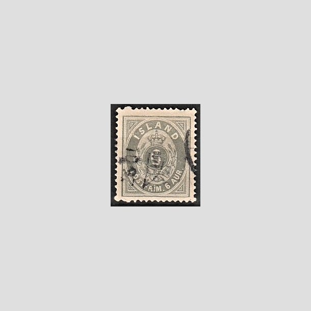 FRIMRKER ISLAND | 1875-76 - AFA 7 - 6 aur gr tk. 14 - Stemplet