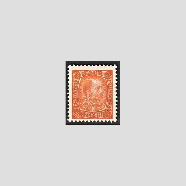 FRIMRKER ISLAND | 1902-04 - AFA 35 - Kong Chr. IX - 3 aur orange - Ubrugt