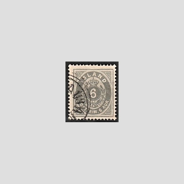 FRIMRKER ISLAND | 1875-76 - AFA 7 - 6 aur gr tk. 14 - Stemplet