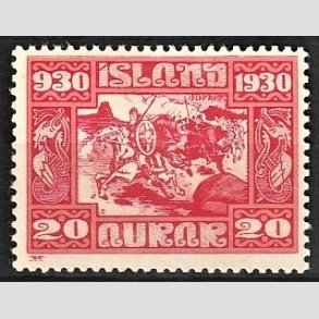 FRIMRKER ISLAND | 1930 - AFA 130 - Alting 1000 rs jubilum - 20 aur rd - Ubrugt