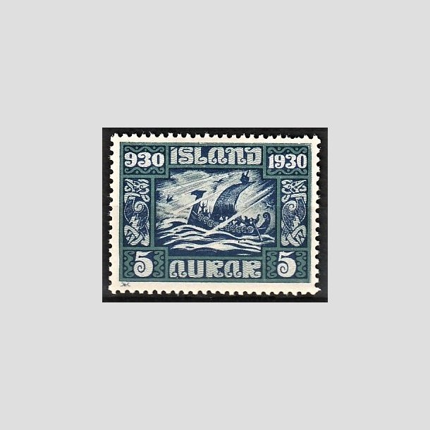 FRIMRKER ISLAND | 1930 - AFA 126 - Alting 1000 rs jubilum - 5 aur mrkbl - Ubrugt