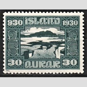FRIMRKER ISLAND | 1930 - AFA 132 - Alting 1000 rs jubilum - 30 aur mrkgrn - Ubrugt