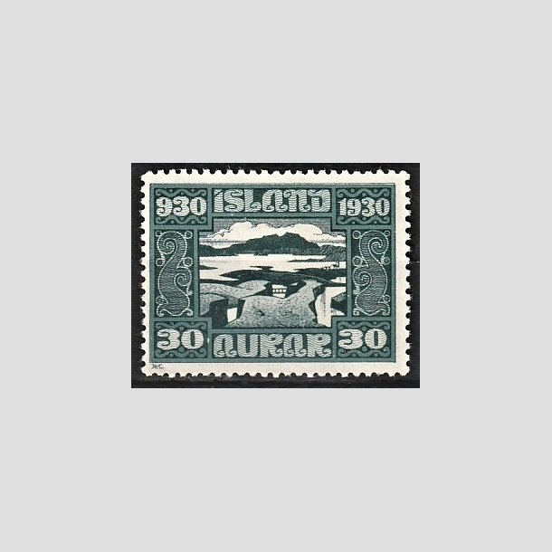 FRIMRKER ISLAND | 1930 - AFA 132 - Alting 1000 rs jubilum - 30 aur mrkgrn - Ubrugt