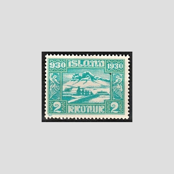 FRIMRKER ISLAND | 1930 - AFA 137 - Alting 1000 rs jubilum - 2 kr. blgrn - Ubrugt