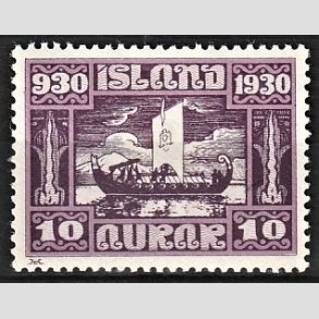 FRIMRKER ISLAND | 1930 - AFA 128 - Alting 1000 rs jubilum - 10 aur lilla - Ubrugt