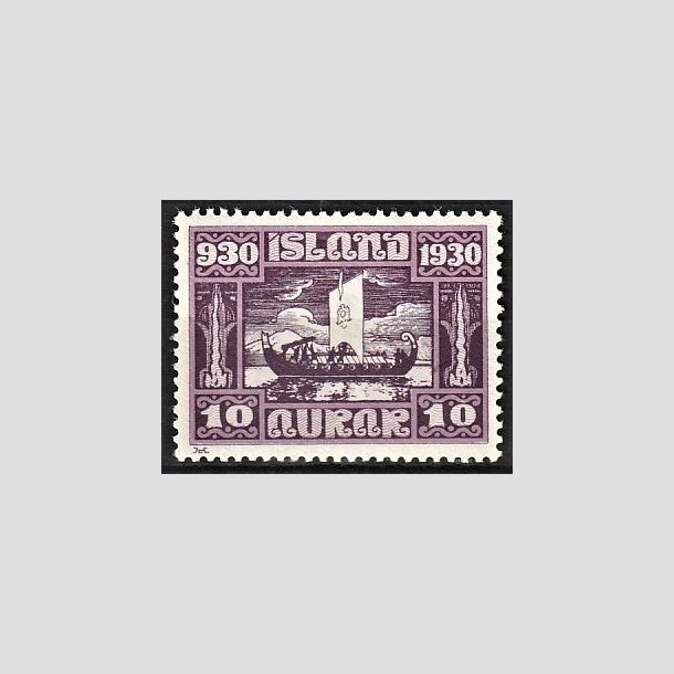 FRIMRKER ISLAND | 1930 - AFA 128 - Alting 1000 rs jubilum - 10 aur lilla - Ubrugt