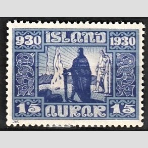 FRIMRKER ISLAND | 1930 - AFA 129 - Alting 1000 rs jubilum - 15 aur blviolet - Ubrugt