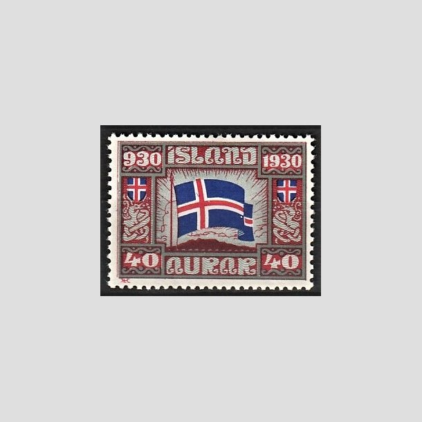 FRIMRKER ISLAND | 1930 - AFA 134 - Alting 1000 rs jubilum - 40 aur rd/grn/bl - Ubrugt