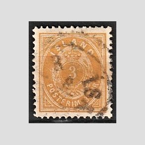 FRIMRKER ISLAND | 1896-97 - AFA 12B - 3 aur gul 