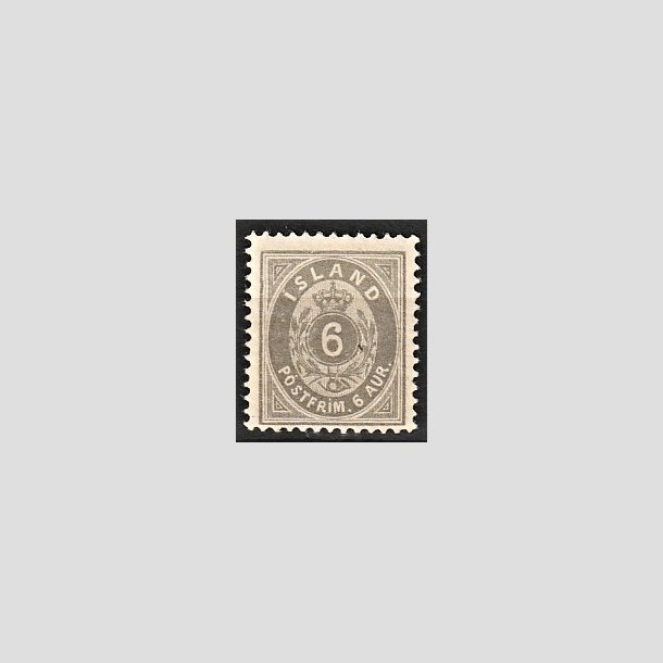 FRIMRKER ISLAND | 1875-76 - AFA 7B - 6 aur gr tk. 12 3/4 - Ubrugt