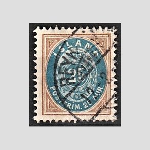 FRIMRKER ISLAND | 1899-1900 - AFA 21 - 25 aur brun/bl tk. 12 3/4 - Stemplet