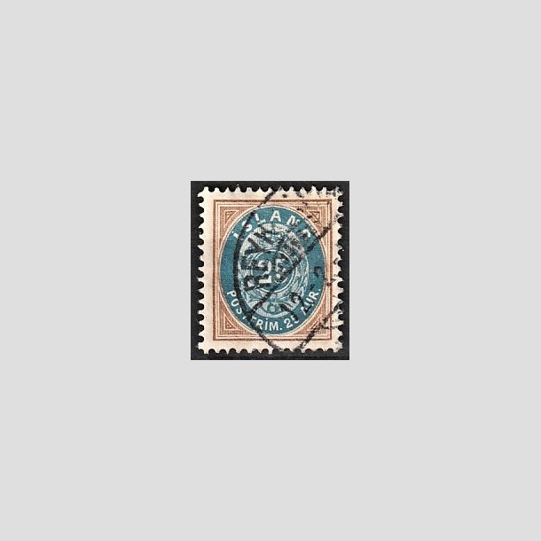 FRIMRKER ISLAND | 1899-1900 - AFA 21 - 25 aur brun/bl tk. 12 3/4 - Stemplet