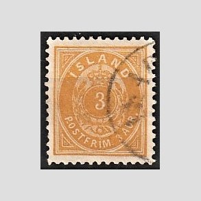 FRIMRKER ISLAND | 1896-97 - AFA 12B - 3 aur gul 