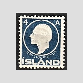 FRIMRKER ISLAND | 1911 - AFA 65 - Jn Sigurdsson - 4 aur bl - Ubrugt