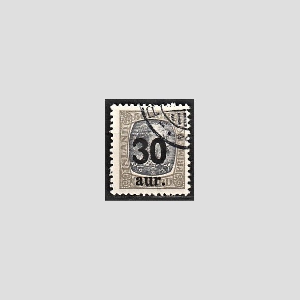 FRIMRKER ISLAND | 1925 - AFA 112 - Provisorier - 30/50 aur gr/bl - Stemplet