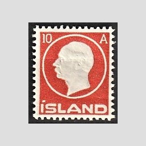 FRIMRKER ISLAND | 1912 - AFA 70 - Kong Frederik VIII - 10 aur rd - Ubrugt