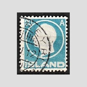FRIMRKER ISLAND | 1912 - AFA 71 - Kong Frederik VIII - 20 aur bl - Stemplet