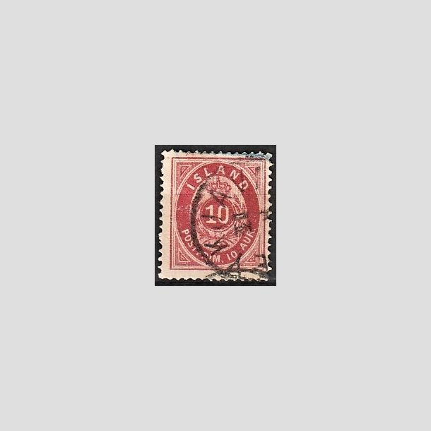 FRIMRKER ISLAND | 1875-76 - AFA 8 - 10 aur rosa tk. 14 - Stemplet