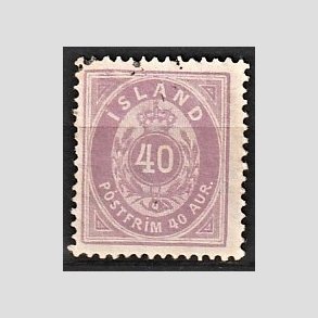 FRIMRKER ISLAND | 1882 - AFA 15 - 40 aur lilla tk. 14 - Stemplet