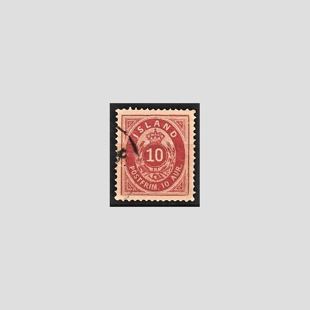 FRIMRKER ISLAND | 1875-76 - AFA 8 - 10 aur rosa tk. 14 - Stemplet