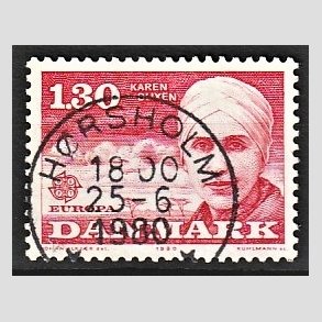 FRIMRKER DANMARK | 1980 - AFA 695 - Europamrker - 1,30 Kr. rd - Pragt Stemplet