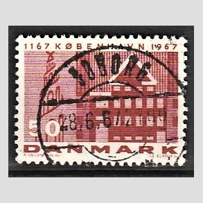 FRIM�RKER DANMARK | 1967 - AFA 456 - K�benhavn 800 �r - 50 �re brunr�d - Lux Stemplet S�borg