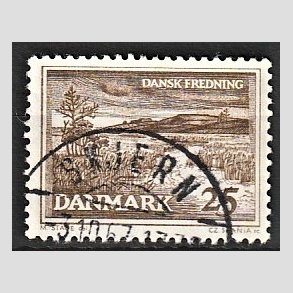 FRIM�RKER DANMARK | 1964 - AFA 428 - Karup � - 25 �re brun - Pragt Stemplet