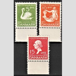 FRIMRKER DANMARK | 1935 - AFA 223,225,226 - H. C. Andersen vrdier - Postfrisk