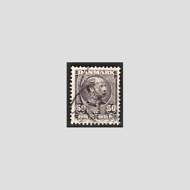 FRIMRKER DANMARK | 1904-05 - AFA 50 - Chr. IX 50 re lilla - Stemplet