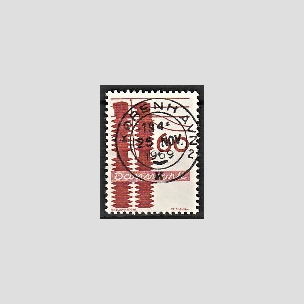 FRIMRKER DANMARK | 1968 - AFA 475 - Danmarks industri - 60 re rdbrun - Pragt Stemplet