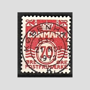 FRIM�RKER DANMARK | 1972 - AFA 527 - B�lgelinie 70 �re r�d - Lux Stemplet K�benhavn