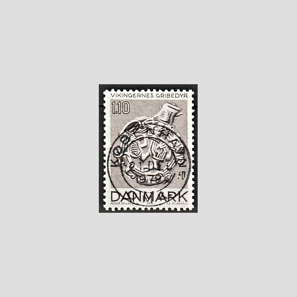 FRIMRKER DANMARK | 1979 - AFA 684 - Vikingetiden - 1,10 Kr. brun - Pragt Stemplet Kbenhavn