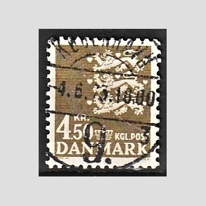 FRIMRKER DANMARK | 1972 - AFA 530 - Rigsvben 4,50 Kr. olivenbrun - Lux Stemplet