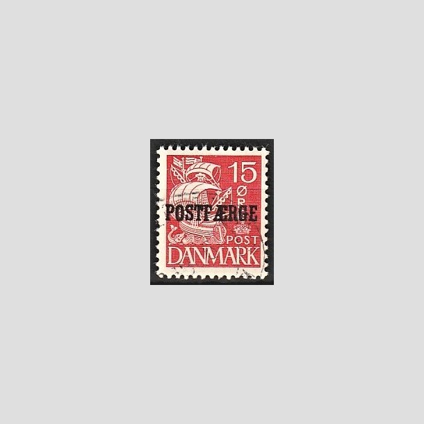 FRIMRKER DANMARK | 1936-39 - AFA 16a - 15 re rd Postfrge - Stemplet