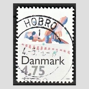 FRIM�RKER DANMARK | 1996 - AFA 1112 - Sport - 4,75 Kr. flerfarvet - Pragt Stemplet