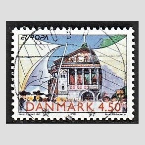 FRIM�RKER DANMARK | 1998 - AFA 1185 - Nationale festdage - 4,50 Kr. flerfarvet - Pragt Stemplet