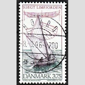 FRIM�RKER DANMARK | 1996 - AFA 1120 - Danske tr�joller - 3,75 Kr. flerfarvet - Pragt Stemplet