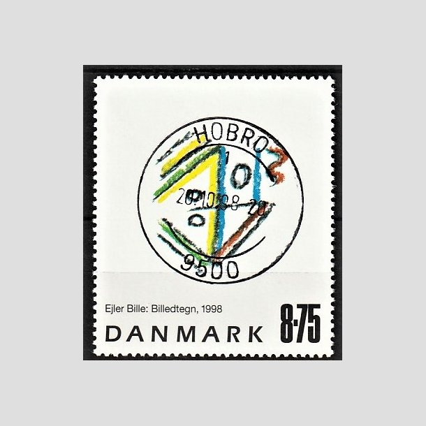 FRIMRKER DANMARK | 1998 - AFA 1189 - Ejler Bille - 8,75 Kr. flerfarvet - Pragt Stemplet