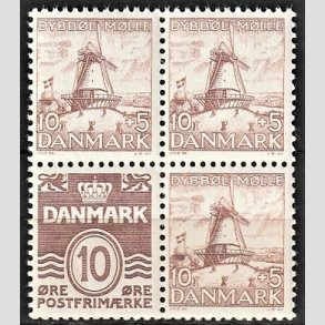FRIMRKER DANMARK | 1937 - AFA 237 - Dybbl Mlle Blok 2 - Postfrisk