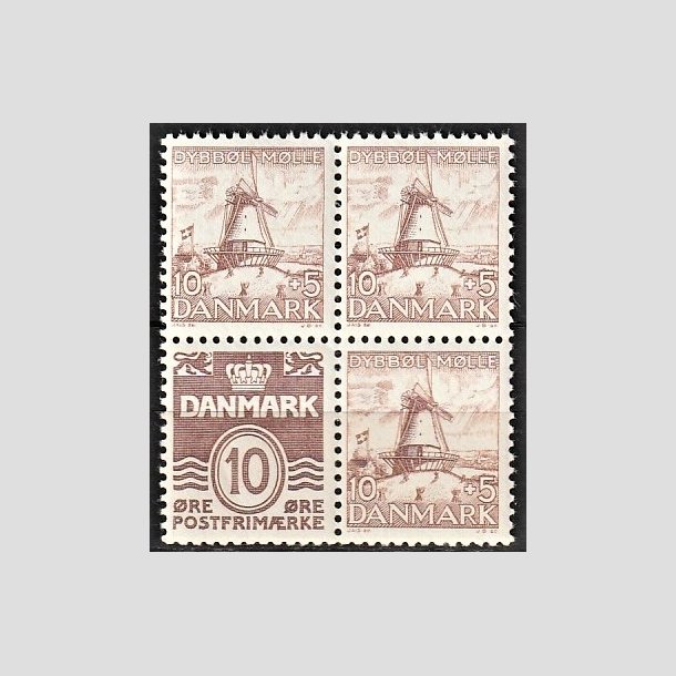 FRIMRKER DANMARK | 1937 - AFA 237 - Dybbl Mlle Blok 2 - Postfrisk