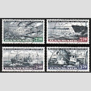 FRIM�RKER DANMARK | 1984 - AFA 809-12 - Fiskeri og s�fart - Komplet s�t - Lux Stemplet