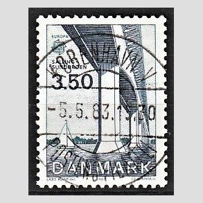 FRIM�RKER DANMARK | 1983 - AFA 779 - EU Bygningskunst - 3,50 Kr. bl�/gr�nbl� - Pragt Stemplet
