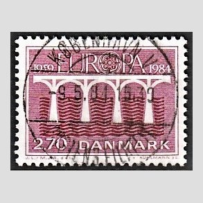 FRIM�RKER DANMARK | 1984 - AFA 803 - Europam�rker - 2,70 Kr. r�d - Pragt Stemplet